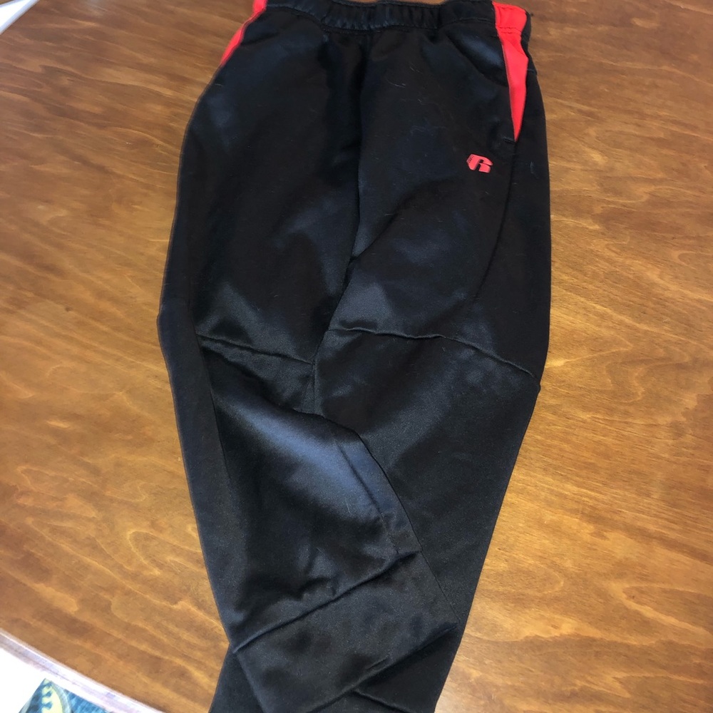 Black and red boys sweatpants
